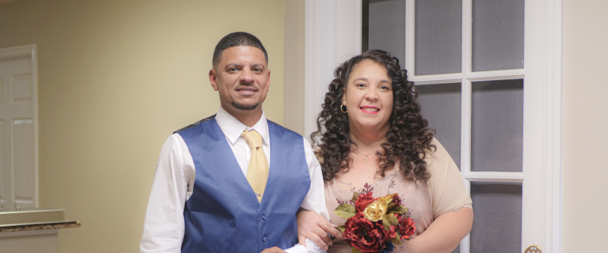 Click to See More Anniversary Photos anniversary couple photo near French doors
