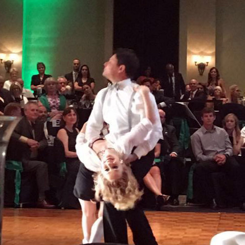 Ballroom dancing at Stepping Out for Education 2017