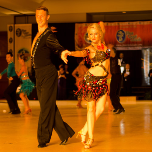 Anastassia ballroom dancing at Florida dancesport classic