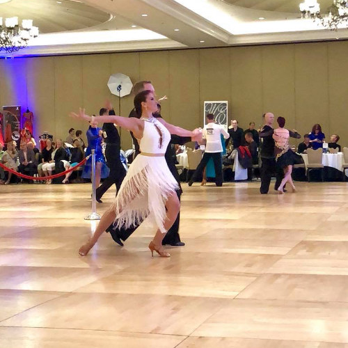 Dancing at Majesty Dancesport Competition