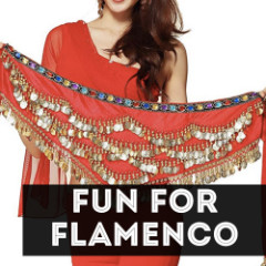 Flamenco břišní tanec sukně