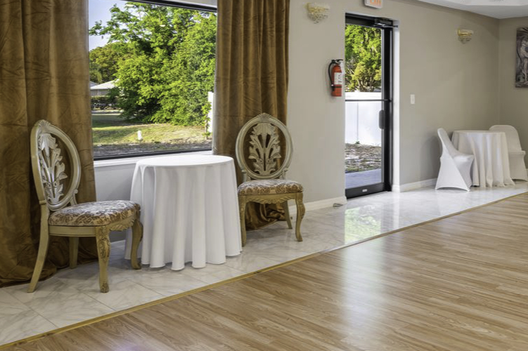 Event venue separate guest entrance