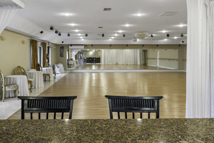Event venue reception bar