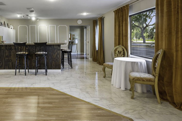 Stunning reception lounge area