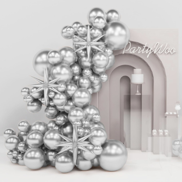 Metallic Star Balloons