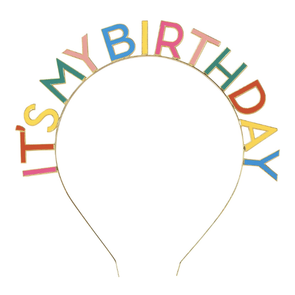 Colors of the Rainbow Happy Birthday headband