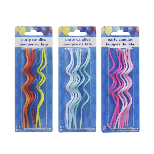 Curly Party Candles