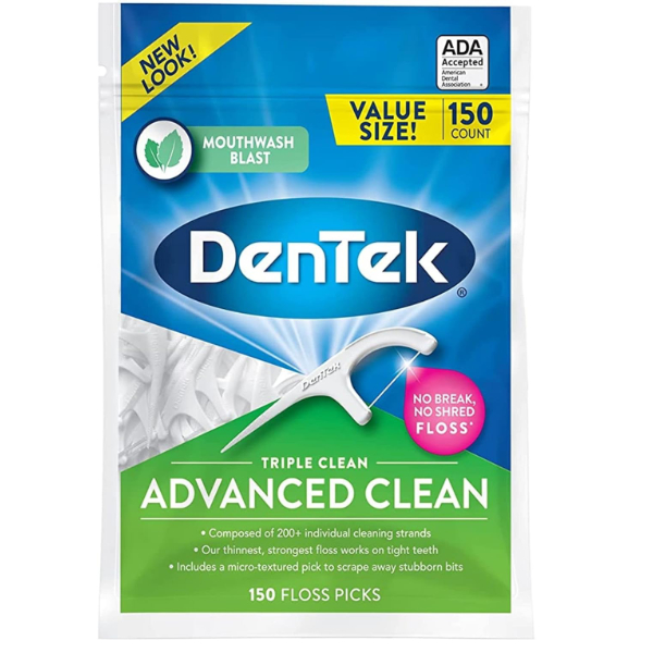 Bag of Dentek Floss Picks