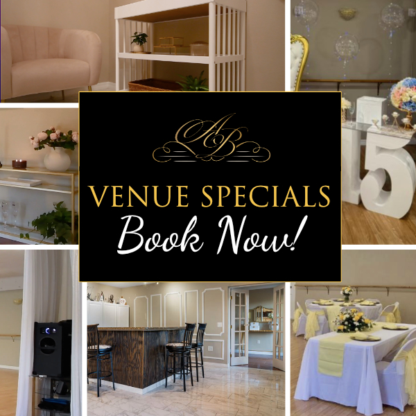collage of florida venue photos with words venue special book now