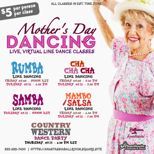 Mother's Day Dance Class Specials